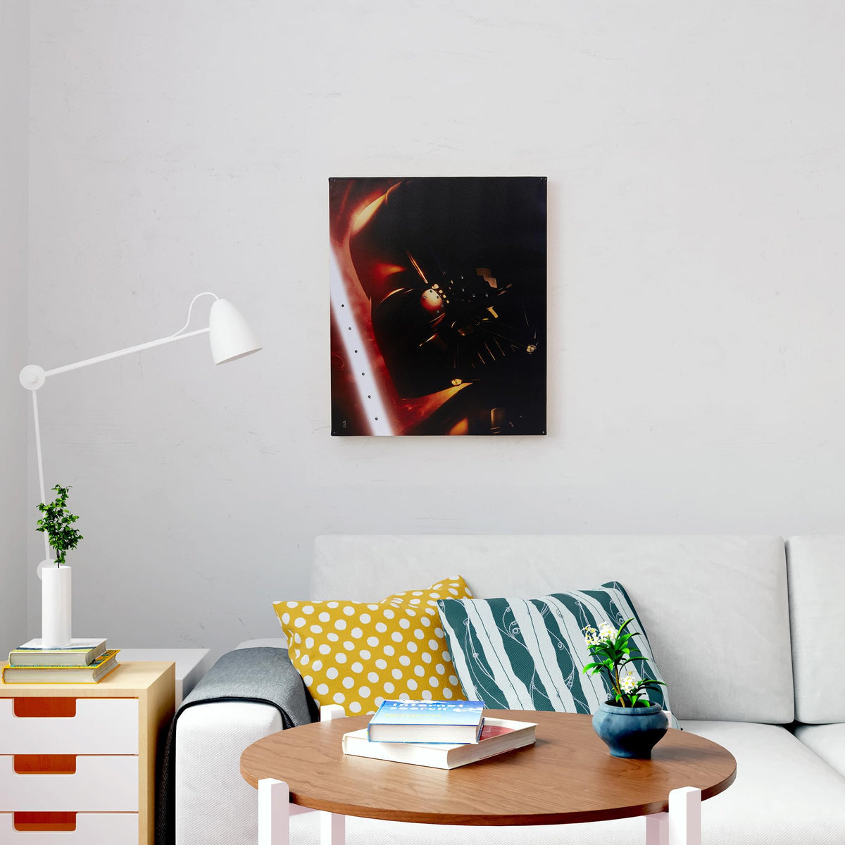 Star Wars Illuminated Canvas Art - 23.9”x19.9” - Darth Vader