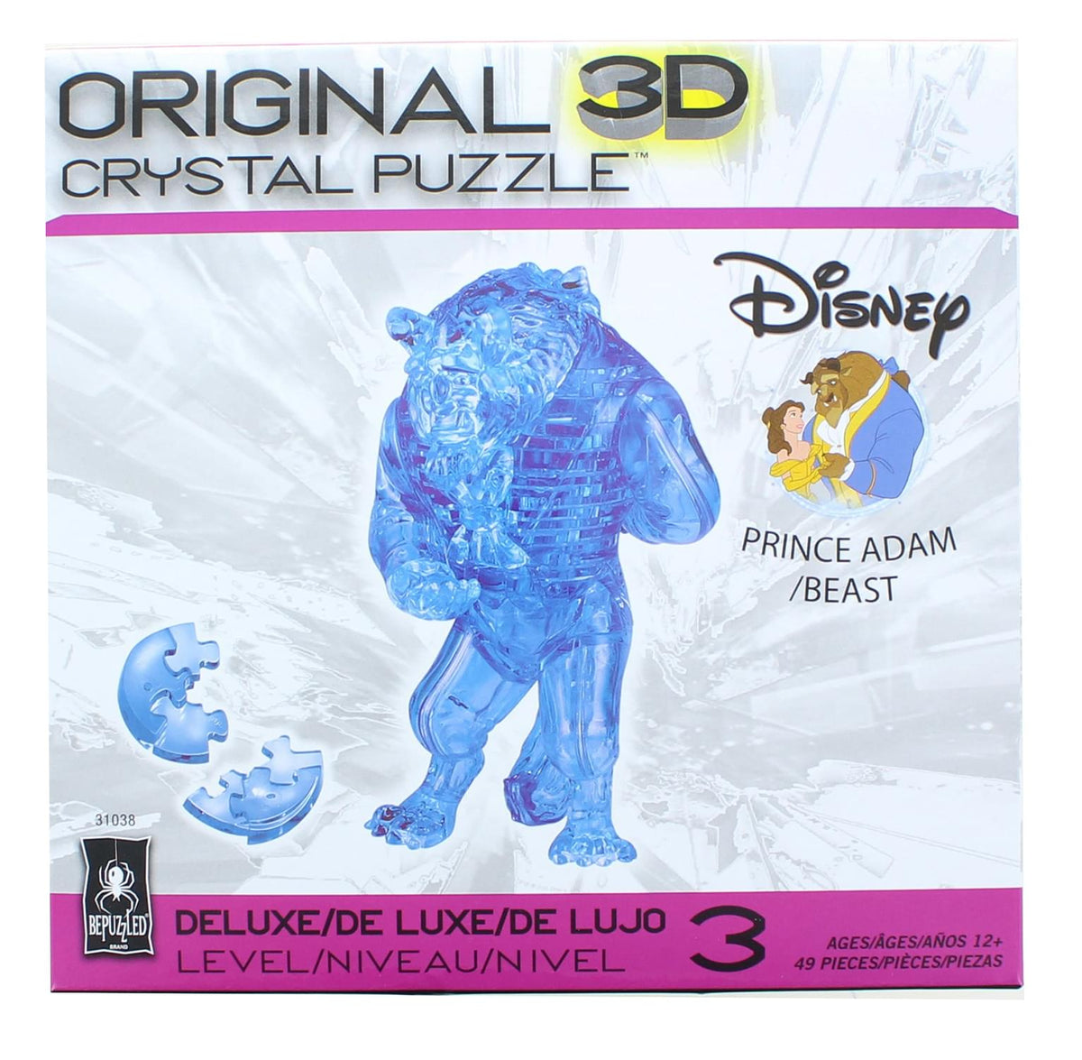 Disney The Beast 49 Piece 3D Crystal Jigsaw Puzzle