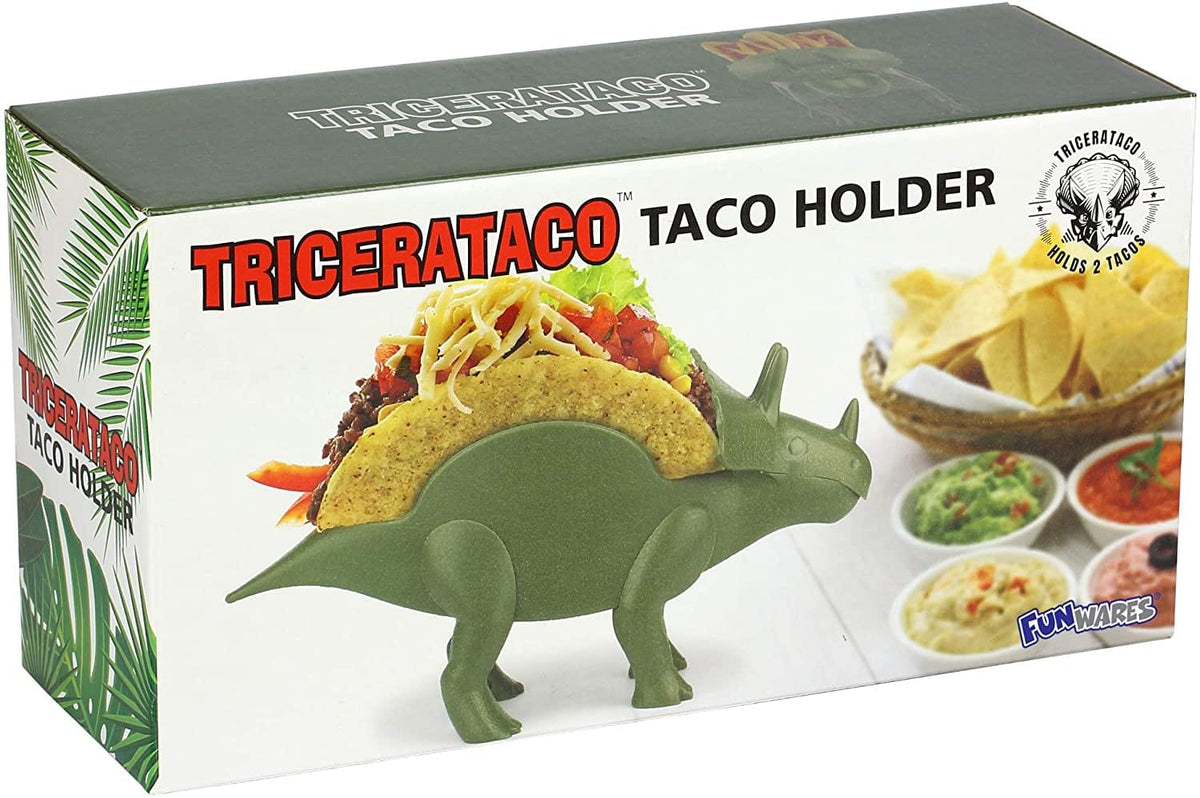 TriceraTACO Sculpted Dinosaur Taco & Snack Holder