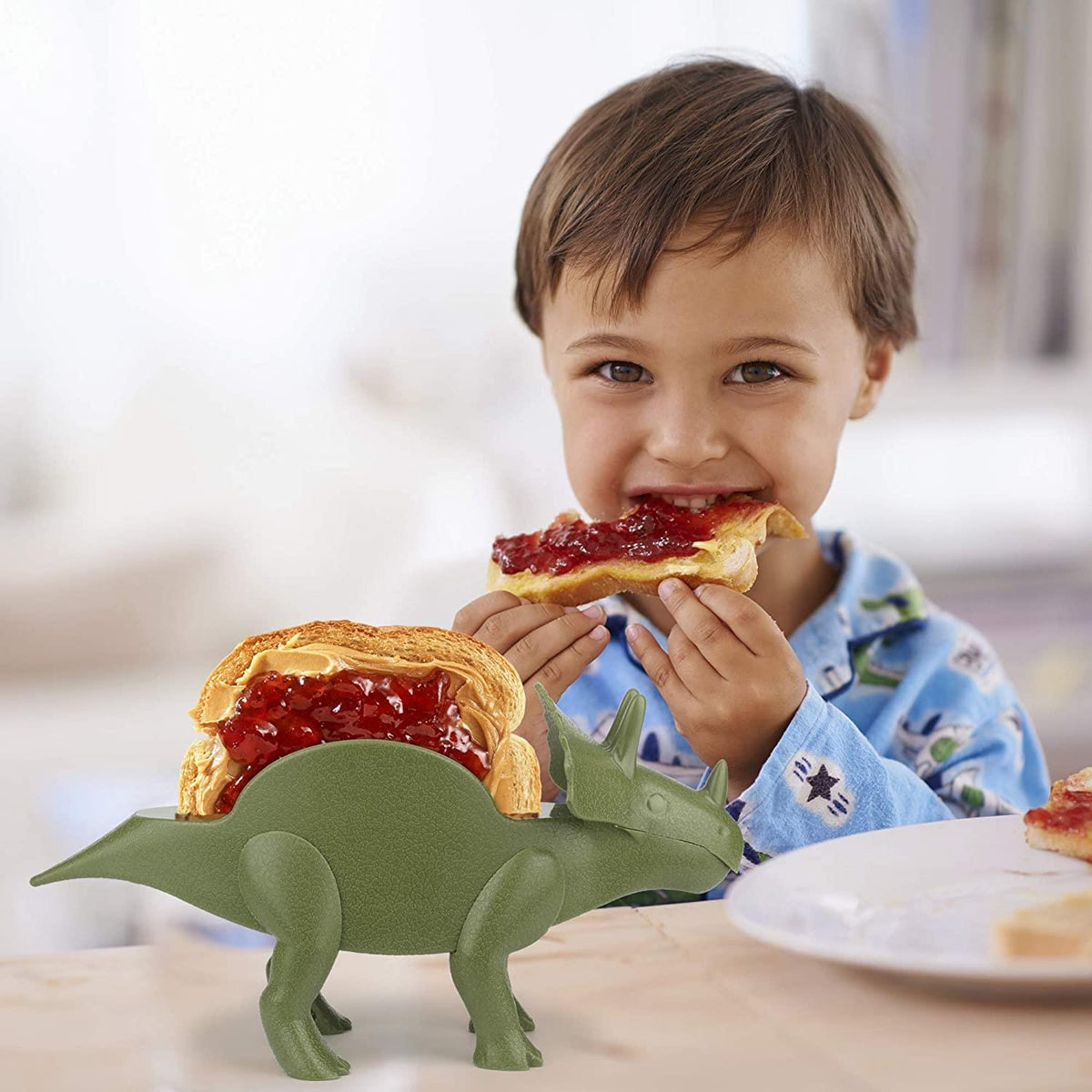 TriceraTACO Sculpted Dinosaur Taco & Snack Holder